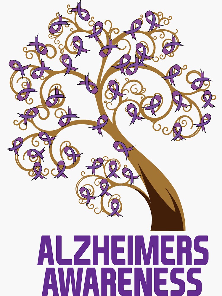 “Alzheimer’s Awareness” Sticker by CreativeStrike | Redbubble