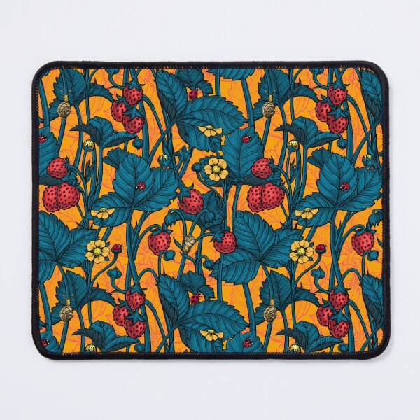 Item preview, Wild strawberries, red, yellow and blue designed and sold by Katerina Mitkova Kirilova.