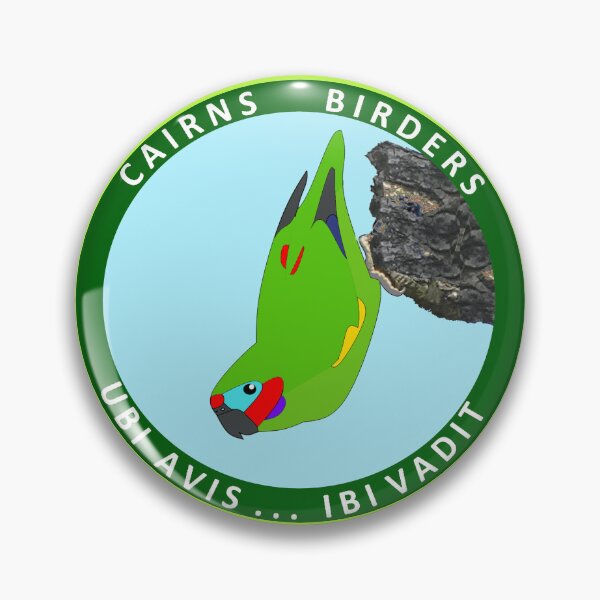 Item preview, Double-eyed Fig-parrot with Cairns Birders motto designed and sold by CairnsBirders.