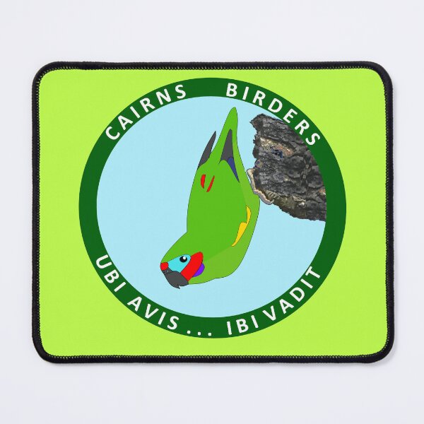Item preview, Double-eyed Fig-parrot with Cairns Birders motto designed and sold by CairnsBirders.