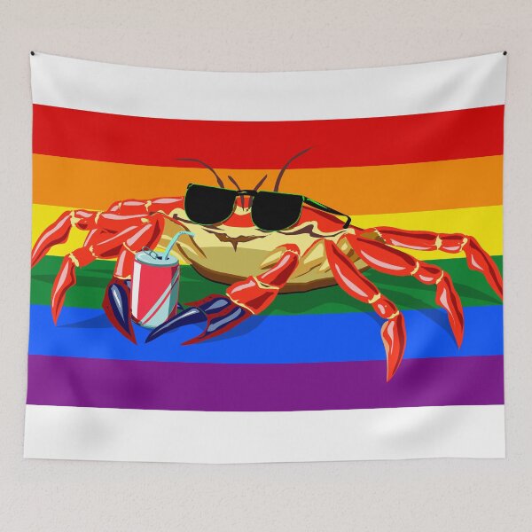 Item preview, Cool crab pride flag designed and sold by puma0x61.