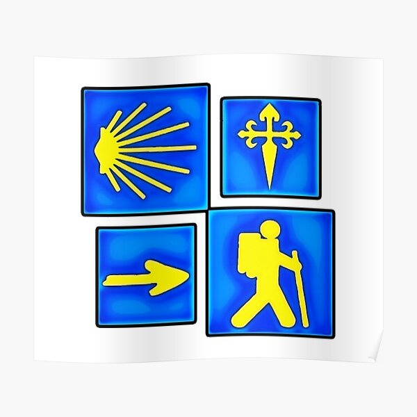 “camino de santiago” Poster for Sale by Cheekybrit | Redbubble