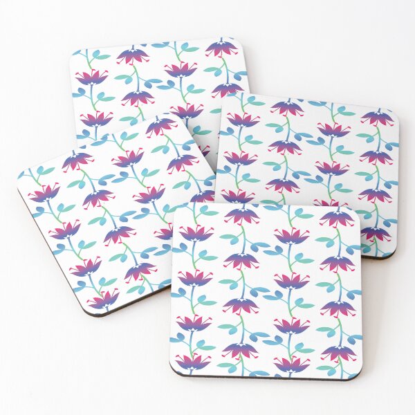 Item preview, Tropical Flowers Pattern with White Background designed and sold by FlippinTurtles.