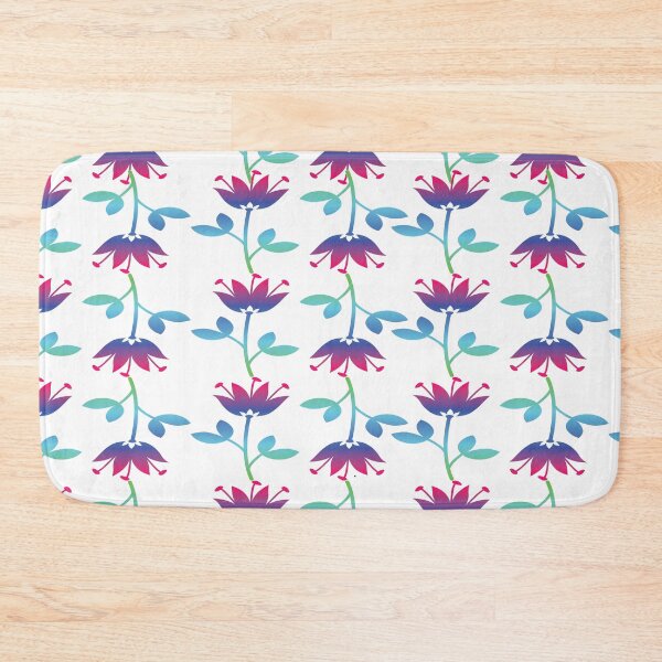 Item preview, Tropical Flowers Pattern with White Background designed and sold by FlippinTurtles.