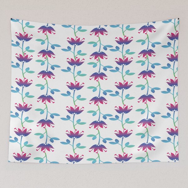Item preview, Tropical Flowers Pattern with White Background designed and sold by FlippinTurtles.