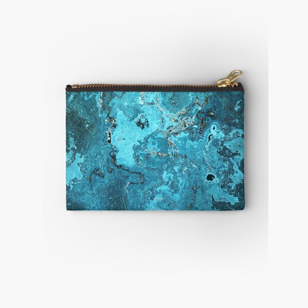 Item preview, Blue Marble Look Abstract in Shades of Blue Cyan Turquoise Grayish Blue 4 of 4 designed and sold by Beachy.