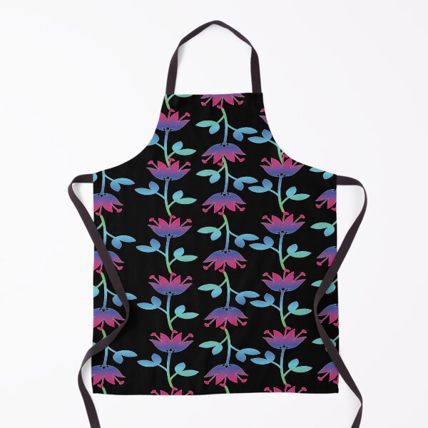 Item preview, Tropical Flowers Pattern with Black Background designed and sold by FlippinTurtles.