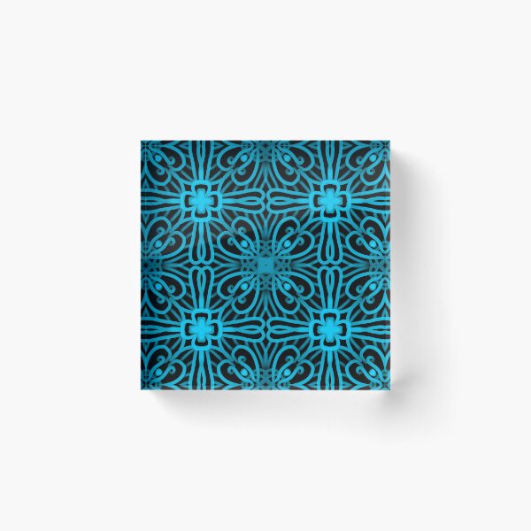 Item preview, Neon Abstract Floral Pattern designed and sold by patternologyy.
