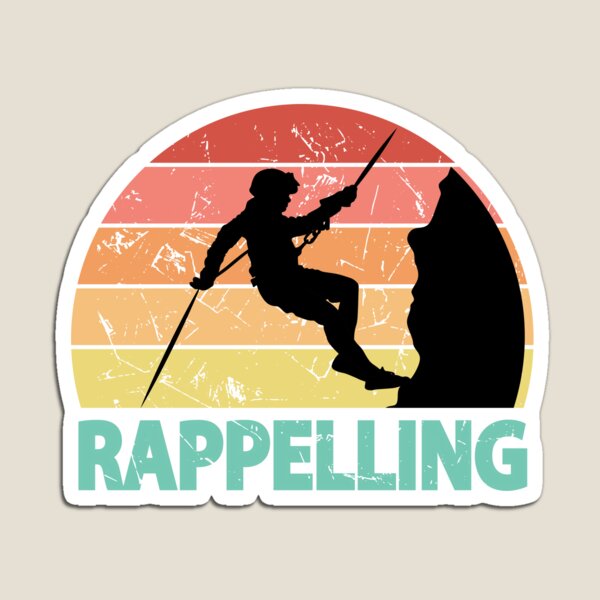 Item preview, Rappelling Abseiling Canyoning Canyoneering Vintage designed and sold by TheInkElephant.