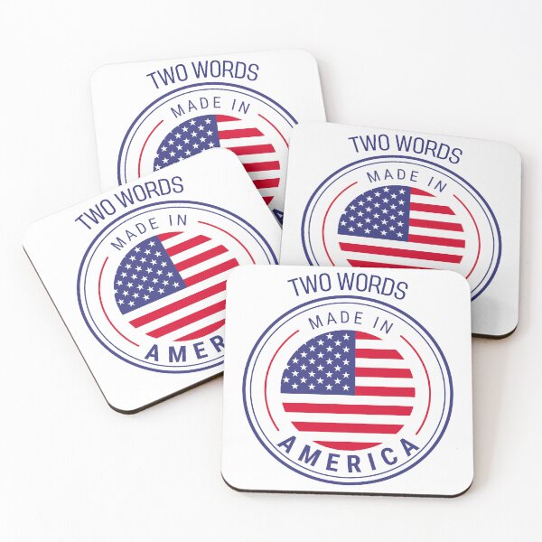 Aperçu de l'œuvre two words made in america créée et vendue par ray-of-desing.
