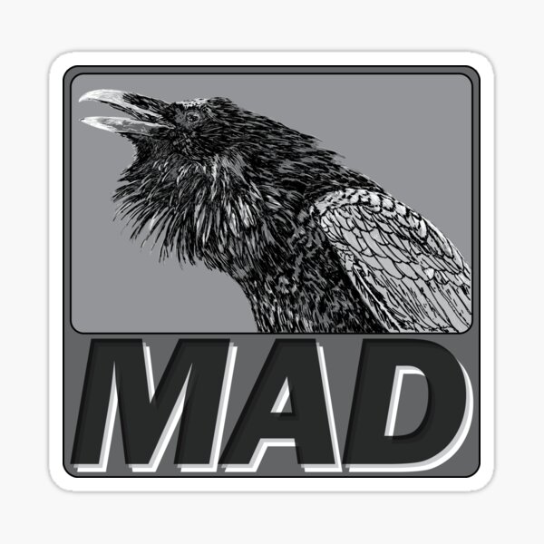 Raven Mad Sticker