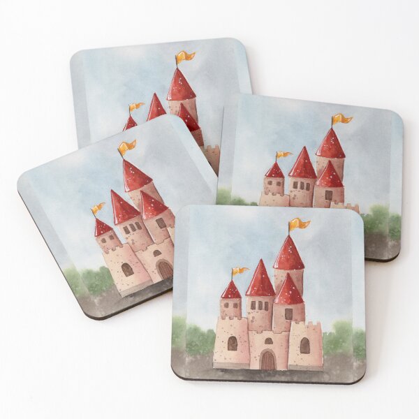 Item preview, Castle - Watercolour Illustration designed and sold by Pattokarts.