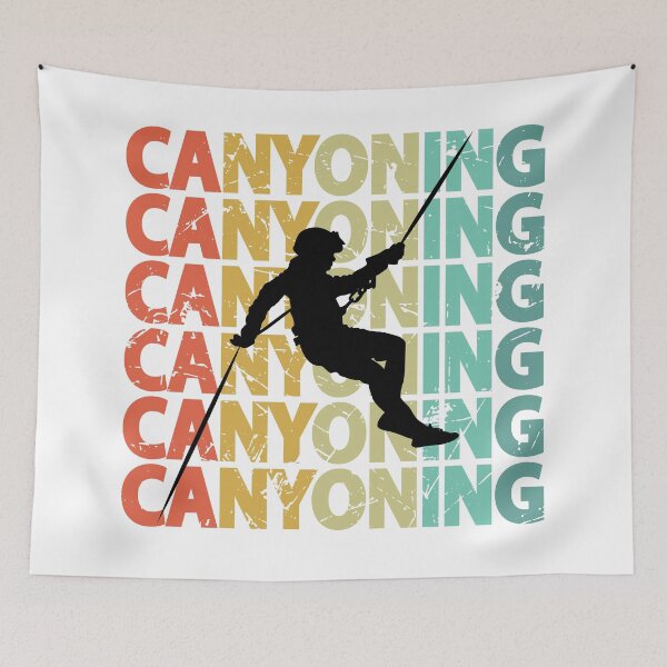 Item preview, Canyoning Rappelling Abseiling Canyoneer Vintage designed and sold by TheInkElephant.
