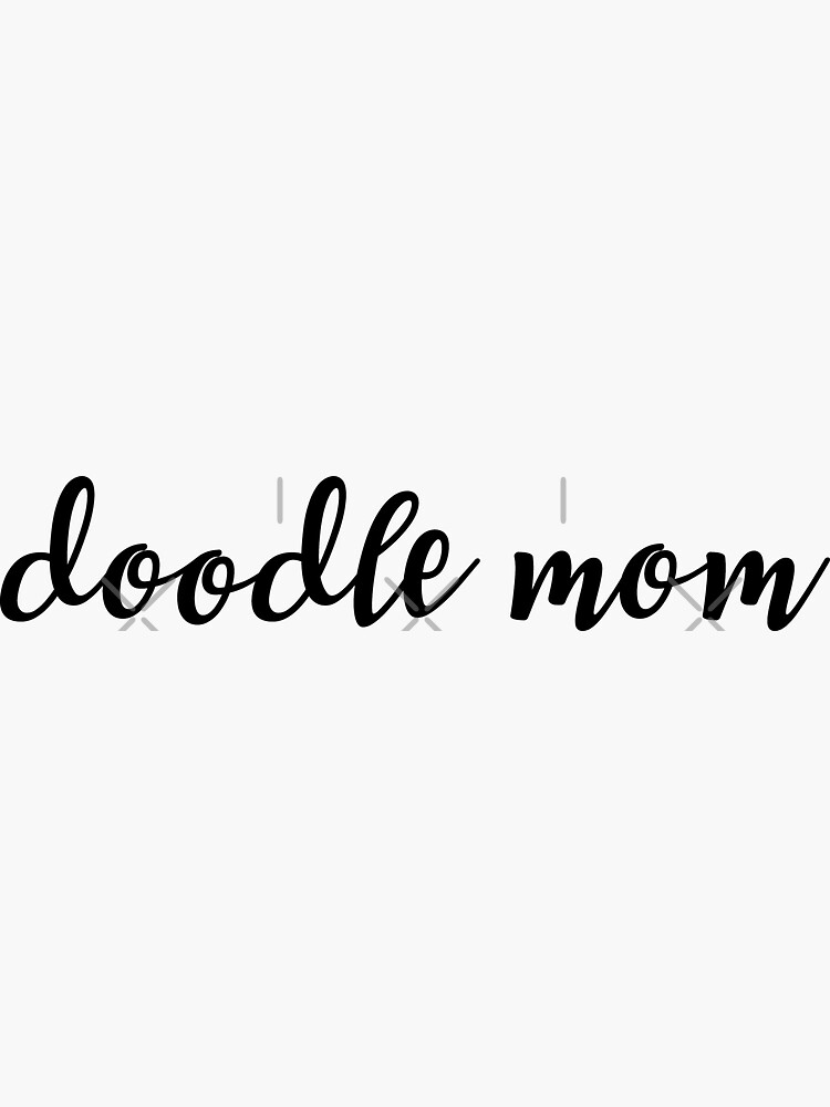 Goldendoodle Mom - Doodle Mom - Golden Doodle Sticker by efdesigns