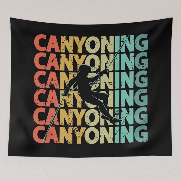 Item preview, Canyoning Rappelling Abseiling Canyoneer Vintage designed and sold by TheInkElephant.