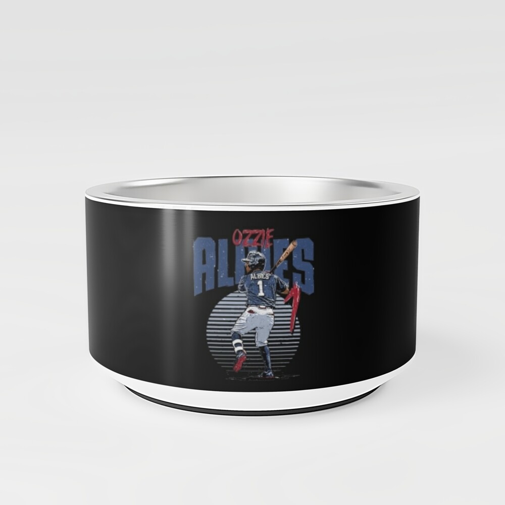 ozzie albies rise Pet Bowl for Sale by mahascript