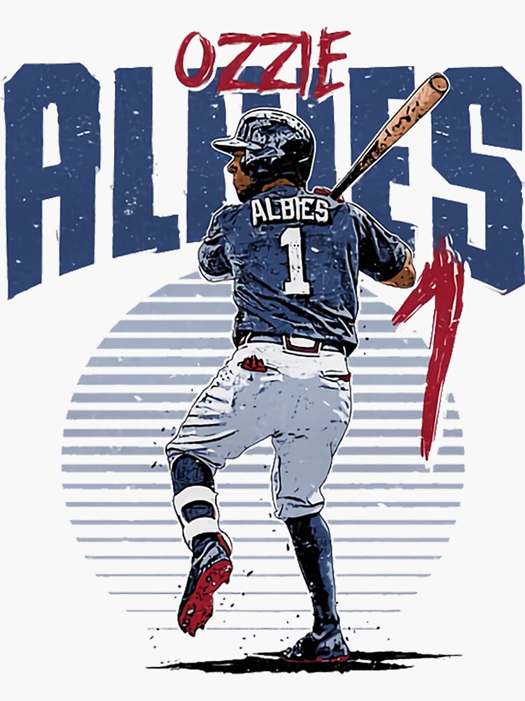 ozzie albies rise Sticker for Sale by mahascript