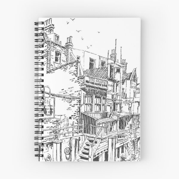 Item preview, SKETCH OF BUILD8NGS ON LIMEHOUSE REACH RIVER THAMES designed and sold by Mackenzie Moulton International Artist .