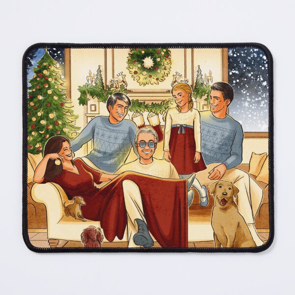 Item preview, Andrea Bocelli Family Christmas Art designed and sold by BryannaLaRussa.