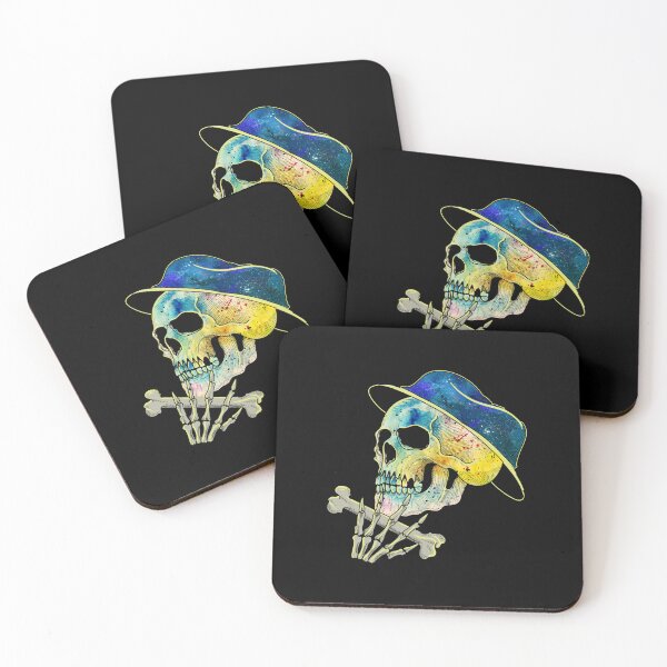 Item preview, Skull with galaxy hat designed and sold by FanityPrints.