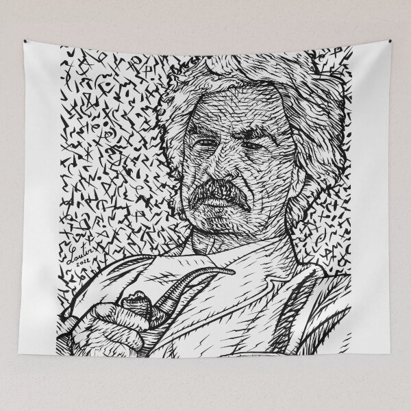Item preview, MARK TWAIN - ink portrait .2 designed and sold by lautir.