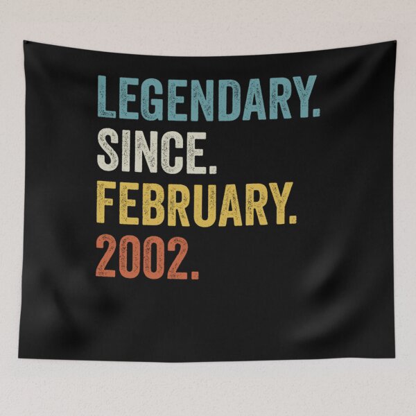Item preview, Legendary Since February 2002 20th Birthday T-Shirt designed and sold by ImranOtto.