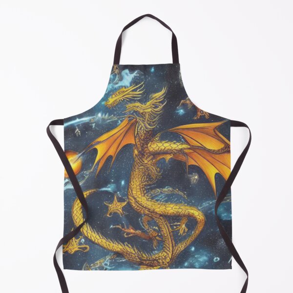 Item preview, Gold dragon in space designed and sold by ArtySaxon.