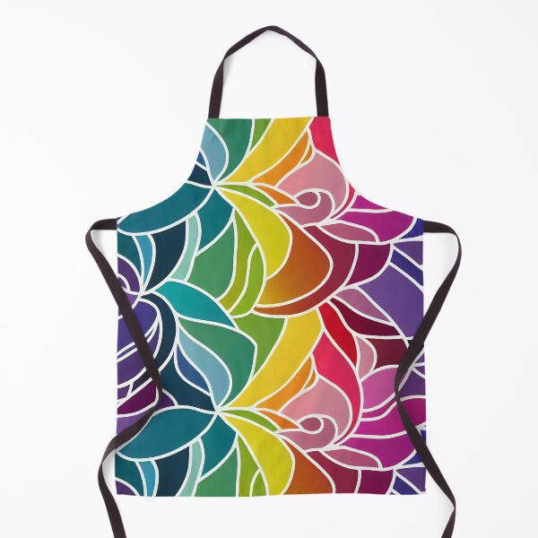 Item preview, Rainbow Colored Stained Glass Vibrant and Colorful Positive Vibes LGBT designed and sold by CGSGraphics.