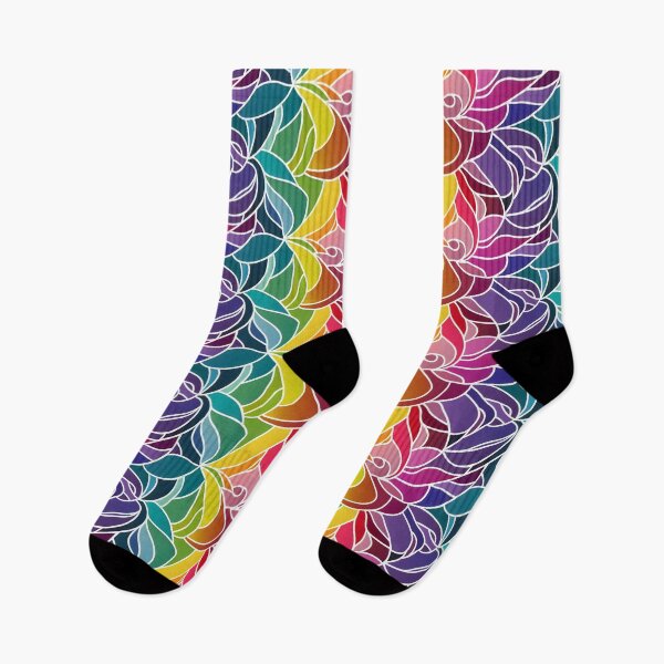 Item preview, Rainbow Colored Stained Glass Vibrant and Colorful Positive Vibes LGBT  designed and sold by CGSGraphics.