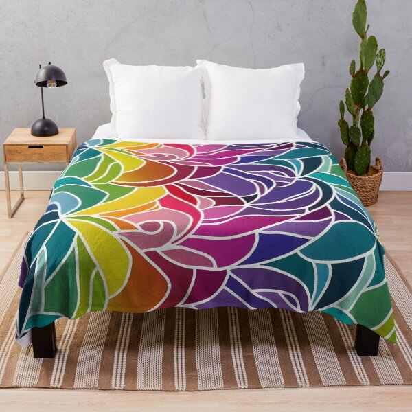 Item preview, Rainbow Colored Stained Glass Vibrant and Colorful Positive Vibes LGBT designed and sold by CGSGraphics.