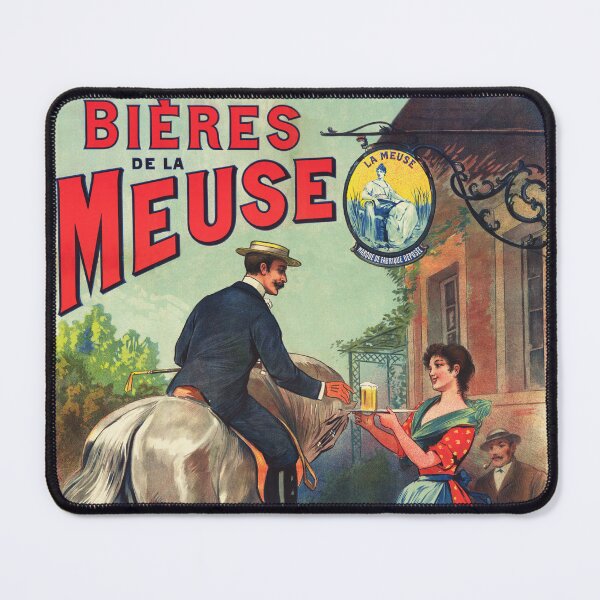Item preview, BIERES DE LA MEUSE 1900s French Beer Advertisement Poster  designed and sold by retroposters.