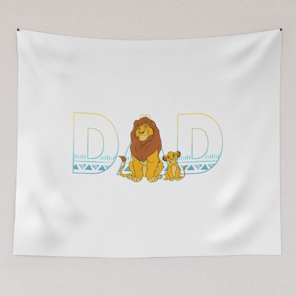 Item preview, The Lion King Simba and Mufasa Dad  Garphic Gift Men designed and sold by CarmeFox.