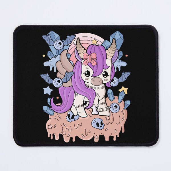 Item preview, Chibi Horror Unicorn Creepy Kawaii Gift Pastel Goth designed and sold by DSWShirts.