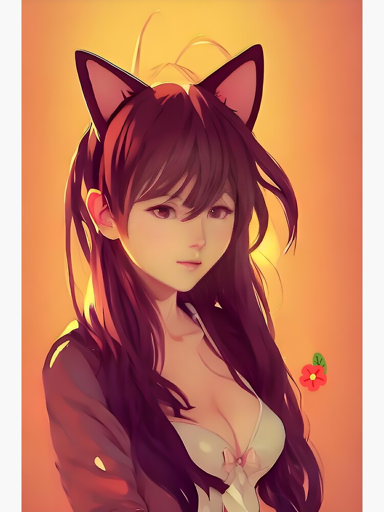 anime-cat-girl-sticker-for-sale-by-drewz87-redbubble