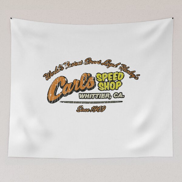 Item preview, Motorcycle Racing Carls Speed Shop Whittier 1969  designed and sold by MichaeB.
