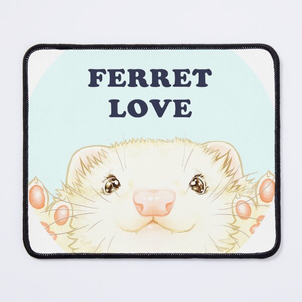Item preview, FERRET LOVE White designed and sold by ICHIGODAWASHI.