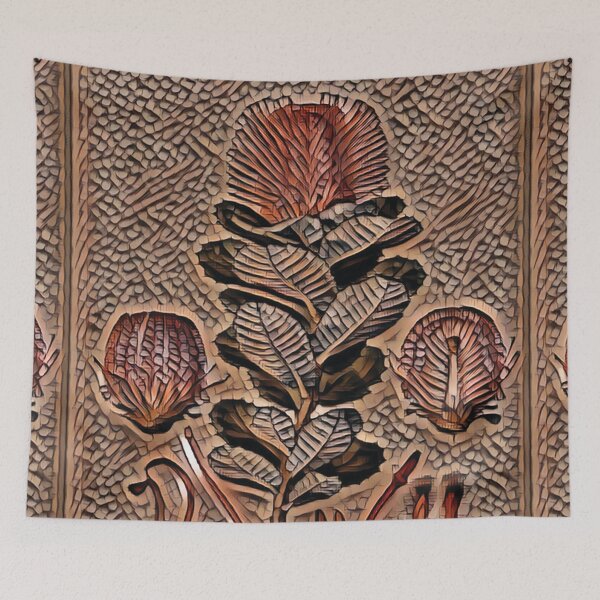 Item preview, Articial Intelligence created Banksia Coccinea (Ferdinand Bauer) #CreateArtHistory designed and sold by Jane Holloway.