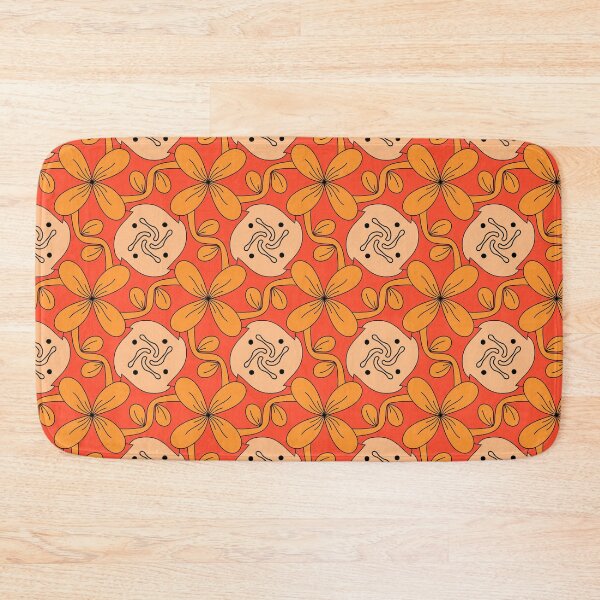 Item preview, Yellow and Orange Mixed abstract floral Pattern designed and sold by patternologyy.