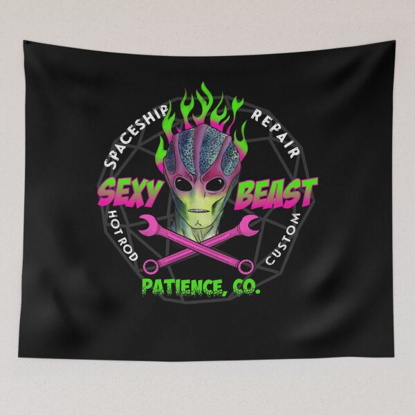 Item preview, Vintage Resident Alien Graphic Perfect Xmas Gift Fan    designed and sold by AlaHarrison.