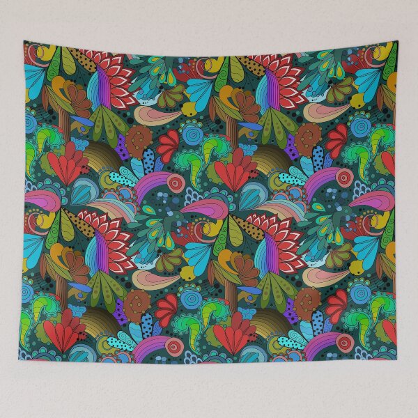 Item preview, Floral abstraction designed and sold by Agata Krysiak.
