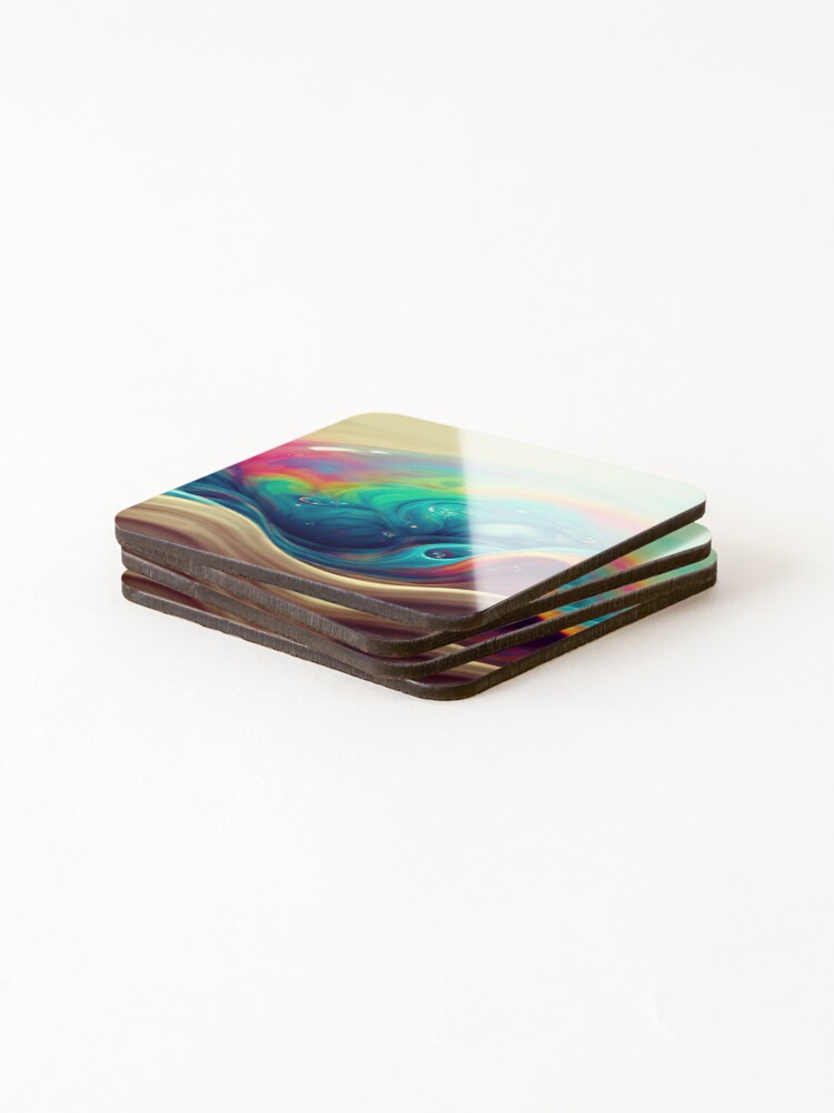 Thumbnail 4 of 5, Coasters (Set of 4), Colored liquid designed and sold by Rudih1.