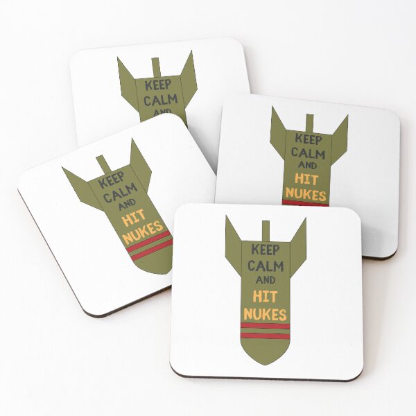 Item preview, Keep Calm And Hit Nukes - Funny Quotes designed and sold by BlueBlackSky.