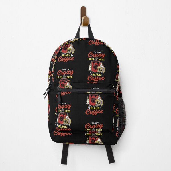 Item preview, Crazy Coffee Lover Skull designed and sold by FanityPrints.