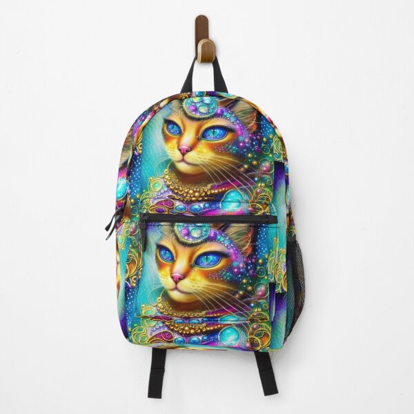 Item preview, Beautiful Siamese Cat Oil Painting with flowers in background designed and sold by ManifestoDesign.