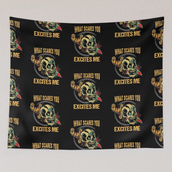 Item preview, What scares you, Excites me designed and sold by FanityPrints.