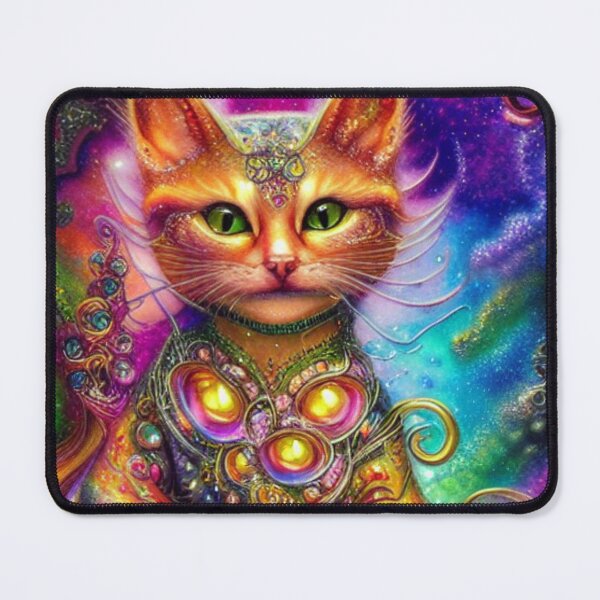 Item preview, Beautiful Siamese Cat Oil Painting with flowers in background designed and sold by ManifestoDesign.