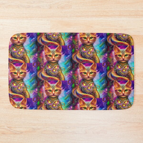 Item preview, Beautiful Siamese Cat Oil Painting with flowers in background designed and sold by ManifestoDesign.