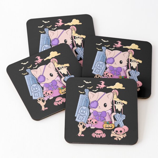 Item preview, Creepy Kawaii Cat Lover Pastel Goth Creepy Cat designed and sold by DSWShirts.