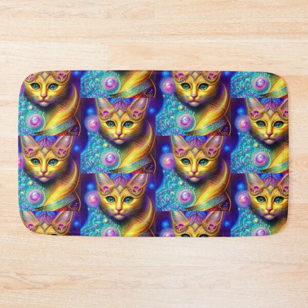 Item preview, Beautiful Siamese Cat Oil Painting with flowers in background designed and sold by ManifestoDesign.