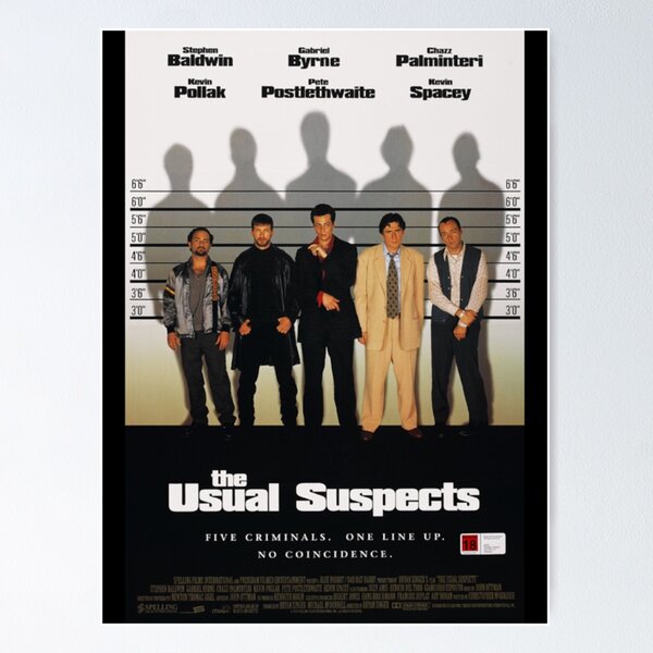 The Usual Suspects blockbuster movie backer Poster 8 X 5.5 Keyser